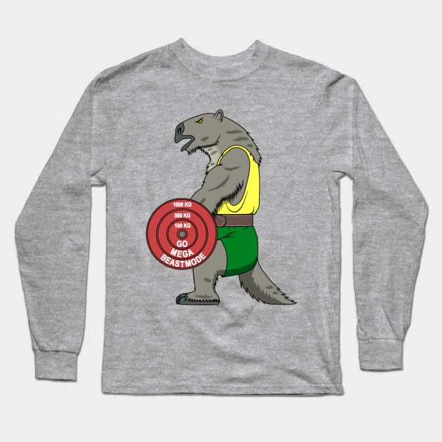 Go Mega(therium)BeastMode Long Sleeve T-Shirt by SaltyCoty